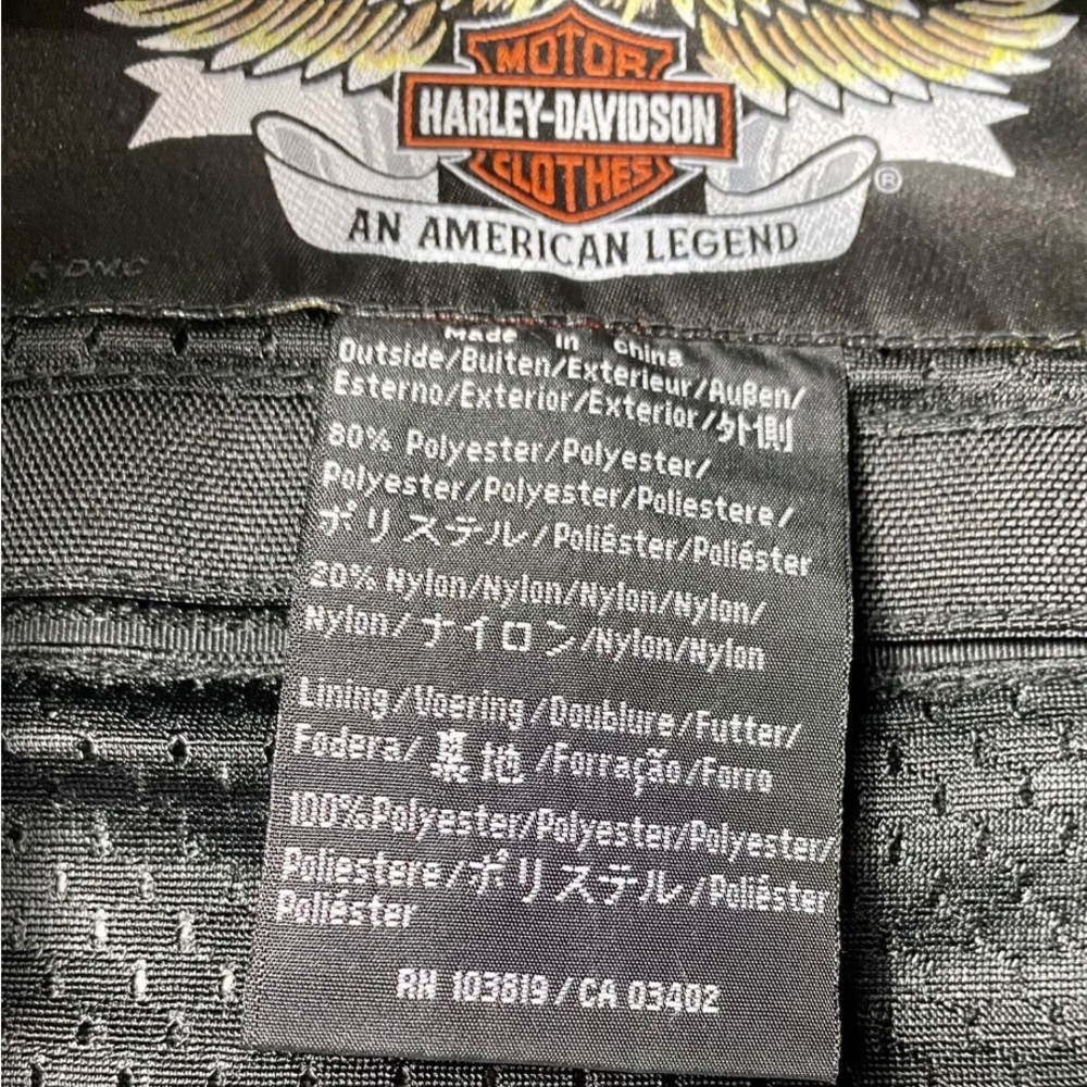Harley Davidson Women’s M Black Jettison Blackwings Motorcycle Jacket - Picture 5 of 10